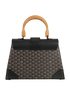 Saigon MM, &pound;2,100, Handbags, Beige/Black, Canvas/Leather, Back view